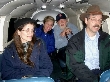 Pegge, Jen, Bill and Kevin in the air