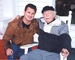 Carey Ainley of Yorba Linda, CA joins Bill for a cigar on the porch of the Grand