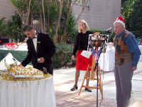 Bill thanks his guests