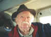 Bill aboard private plane
to Mackinac Island.
Bill has commandeered Kevin's hat.
Thursday afternoon.