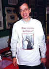 Kevin models his Bill Erwin t-shirt,
Friday morning.