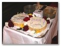 A work of art, just before it was devoured at Bill's party